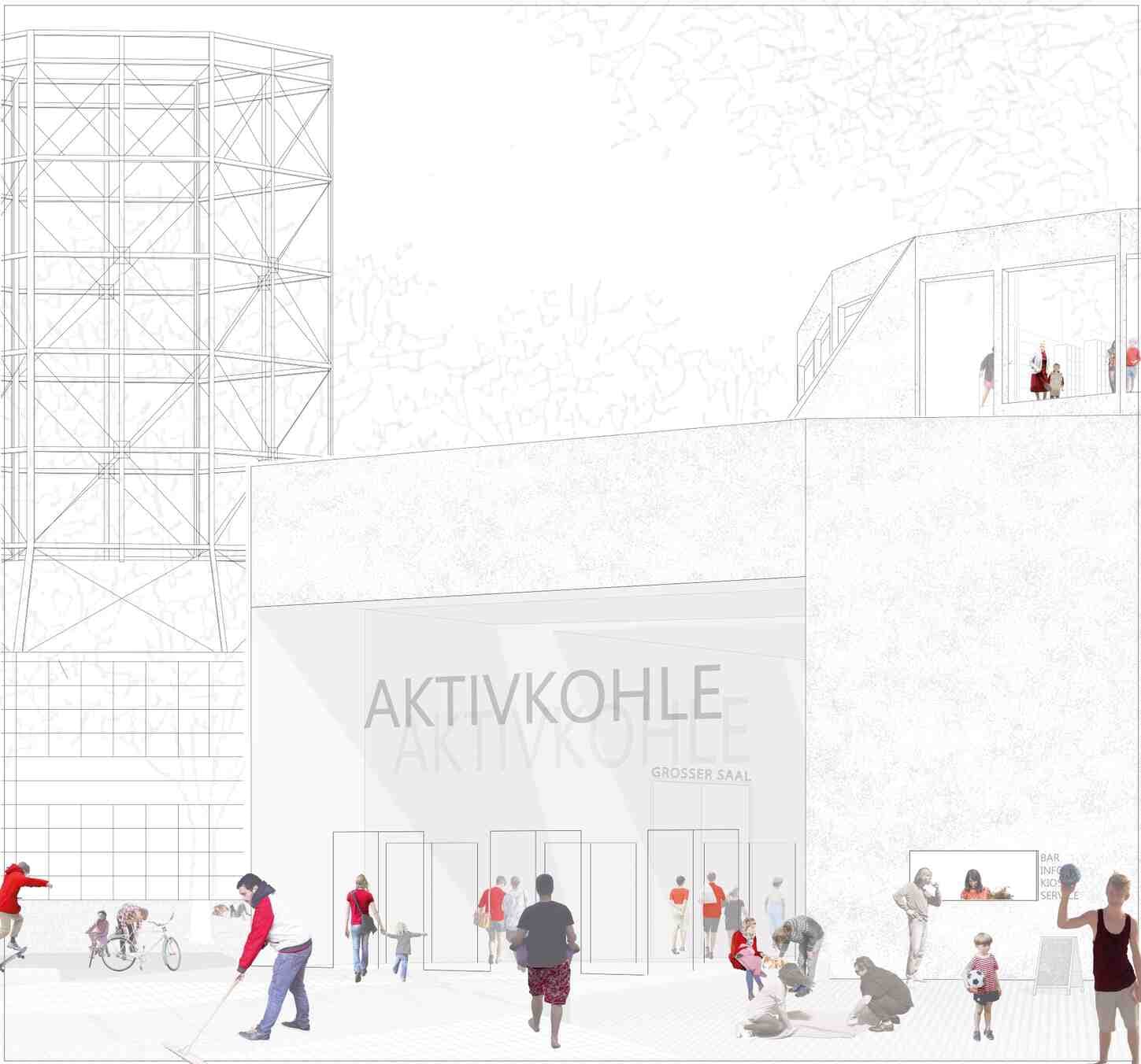 Aktivkohle - Nachbarschaftshaus Zeche Zollverein