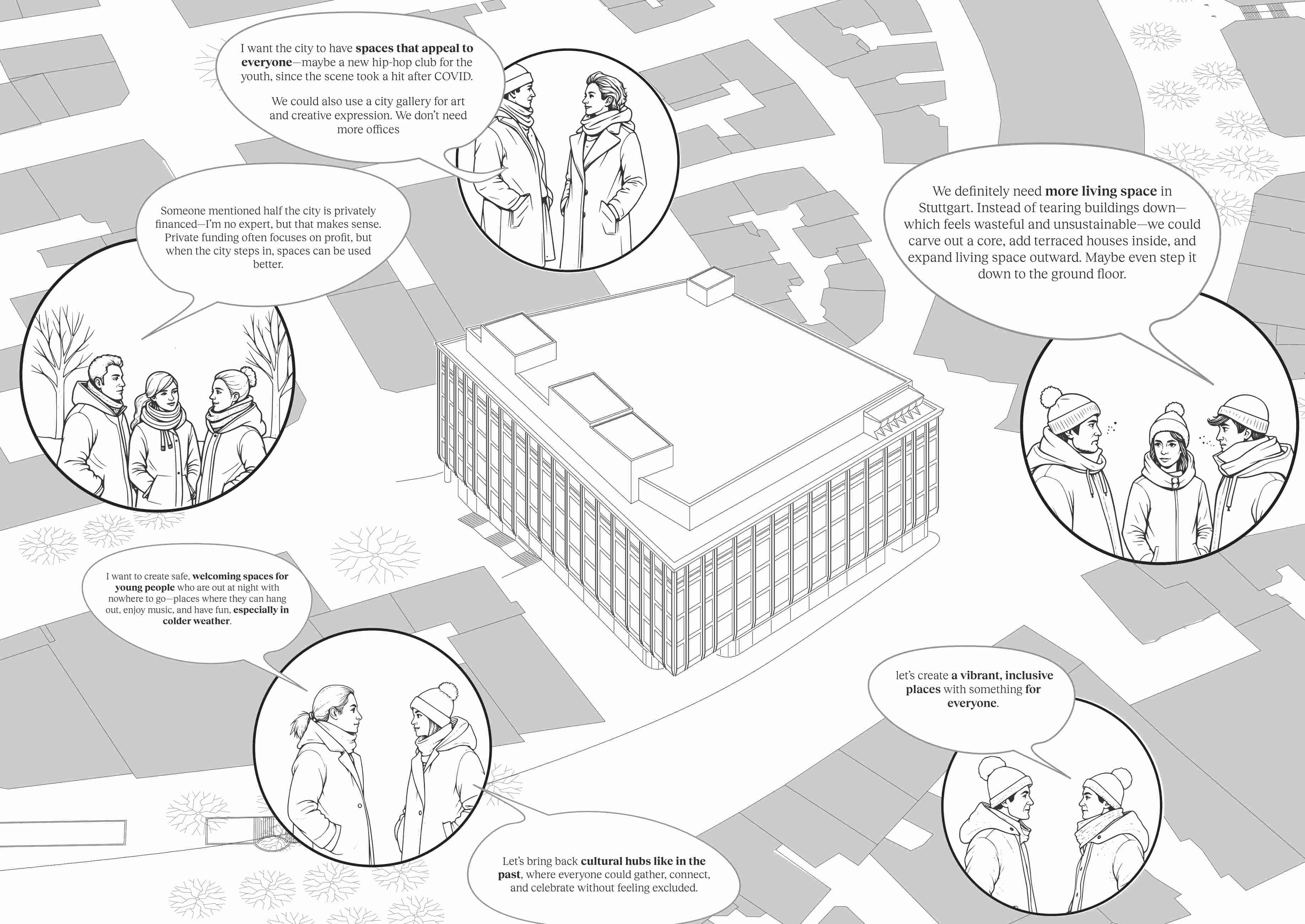 Community's building - Galeria Kaufhof Stuttgart